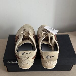 Onitsuka Tiger by Asics Beige and Brown Sneakers